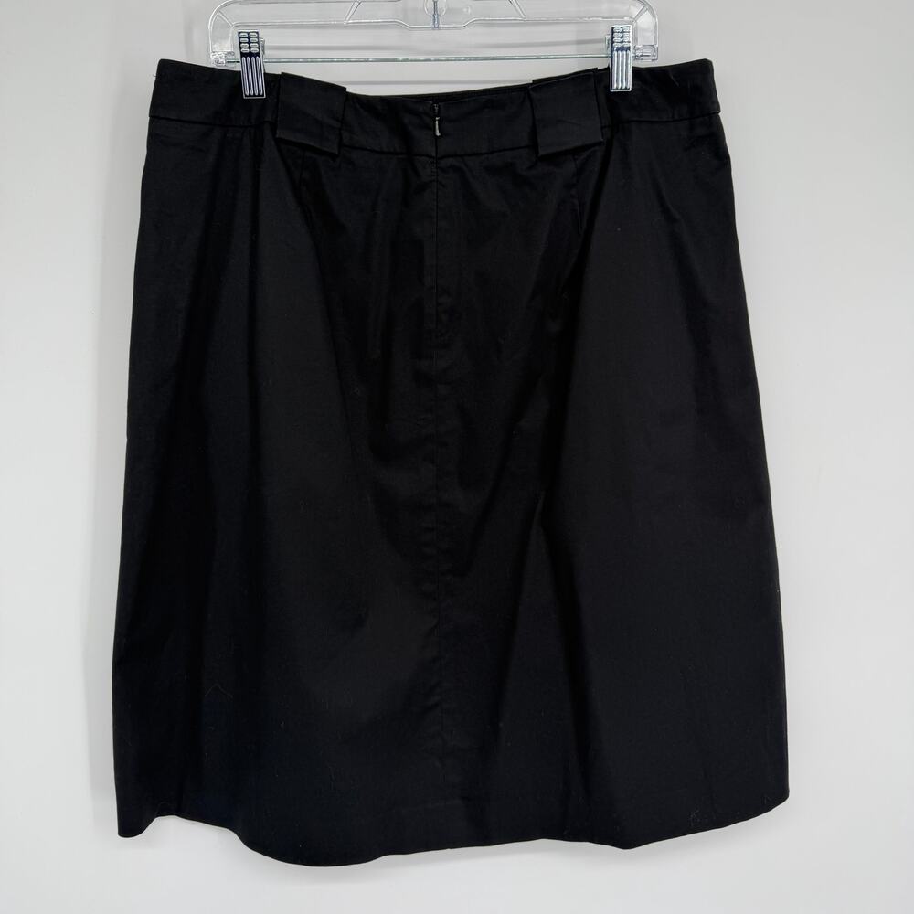 Talbots Skirt 14WP Black Pleats Business Career Heritage Classic Staple Wardrobe